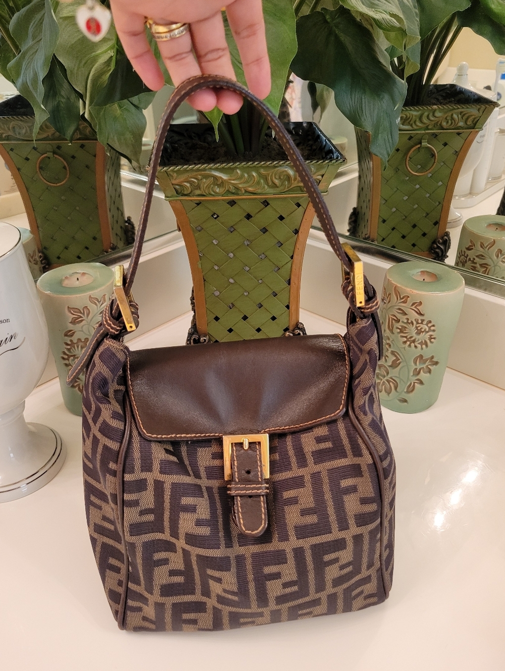 Fendi Zucca Handbag